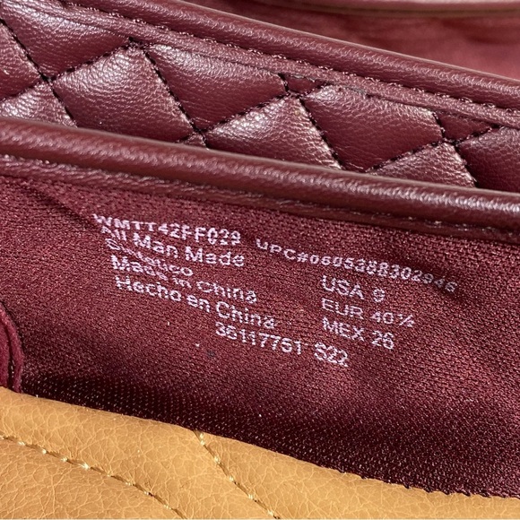 Time And Tru Shoes Women’s Size 9 Flats Slip On Burgundy New - Picture 2 of 10